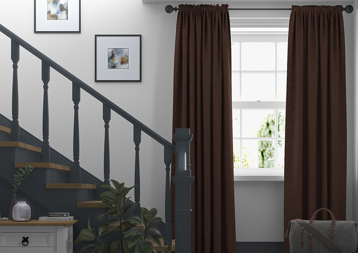 Maurice, Chocolate - Made to Measure Curtains - Image 3